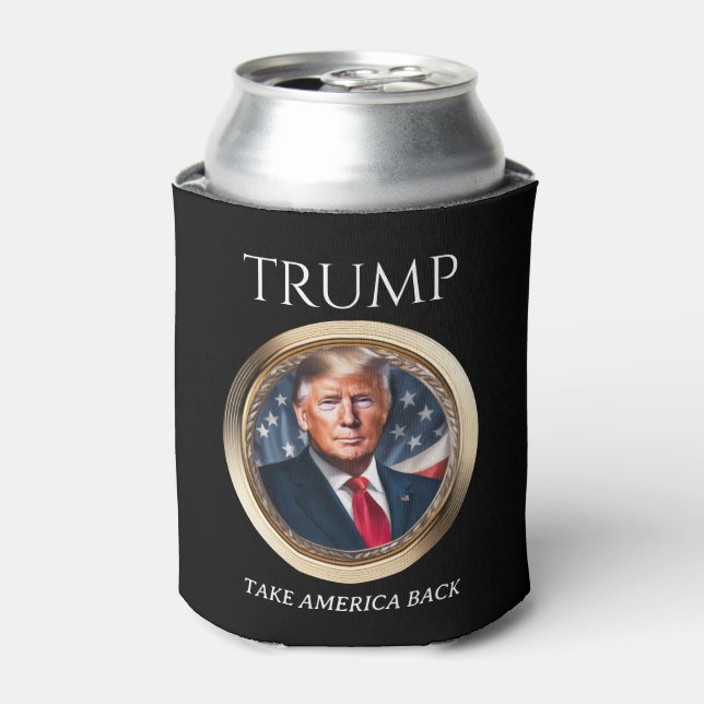 Donald Trump 2024 Campaign Collectable Can Cooler (Can Front)