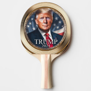 Donald Trump 2024 Campaign Collectable Ping Pong Paddle