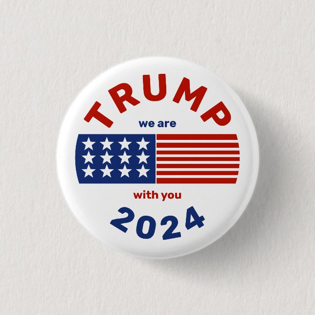 Donald Trump 2024 Campaign Round Button (Front)
