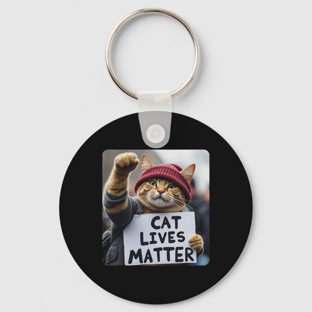 Donald Trump 2024 Cats1  Key Ring (Front)