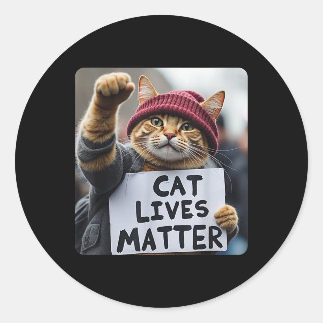 Donald Trump 2024 Cats  Classic Round Sticker (Front)