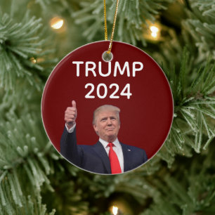 Donald Trump 2024  Ceramic Tree Decoration
