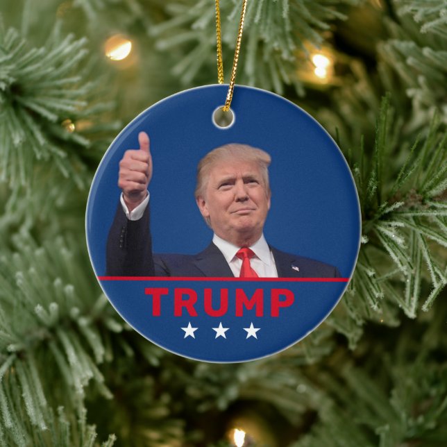 Donald Trump 2024  Ceramic Tree Decoration (Tree)