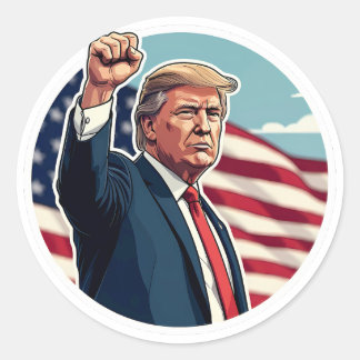 Donald Trump 2024 Classic Round Sticker