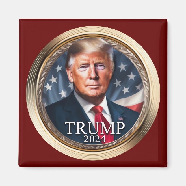 Donald Trump 2024 Collectable Election Campaign Magnet (Front)