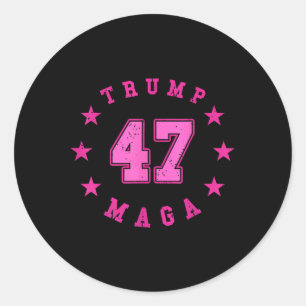 Donald Trump 2024 Election 45 47 President  Classic Round Sticker