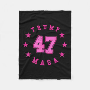 Donald Trump 2024 Election 45 47 President Fleece Blanket