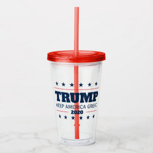 Donald Trump 2024 election Keep America Great Acrylic Tumbler