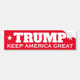 Donald Trump 2024 election Keep America Great red Bumper Sticker