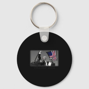 Donald Trump 2024 Failed Attempt Usa Patriotic Tee Key Ring