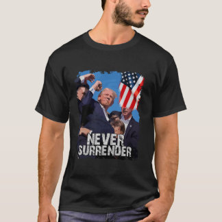 Donald Trump 2024 Fight American US Flag Election T-Shirt