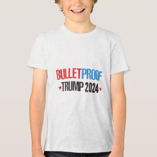 Donald Trump 2024, God Bless President Trump Summe Tri-Blend Shirt