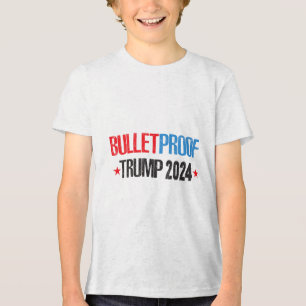 Donald Trump 2024, God Bless President Trump Summe Tri-Blend Shirt