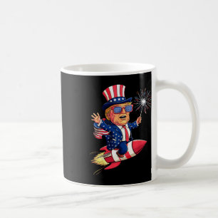 Donald Trump 2024 Happy 4th Of July Trump American Coffee Mug
