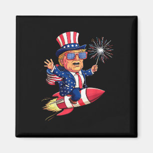 Donald Trump 2024 Happy 4th Of July Trump American Magnet