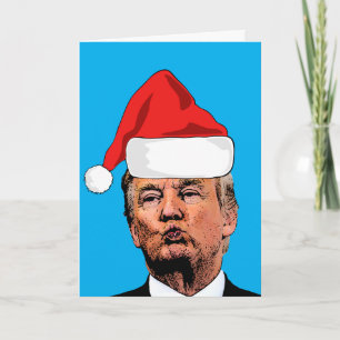 DONALD TRUMP 2024 KISS CHRISTMAS CARD
