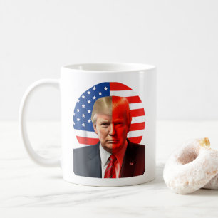 Donald Trump 2024 President Legend American Flag Coffee Mug