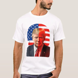 Donald Trump 2024 President Legend American Flag T-Shirt