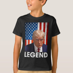 Donald Trump 2024 President Legend American Flag T-Shirt