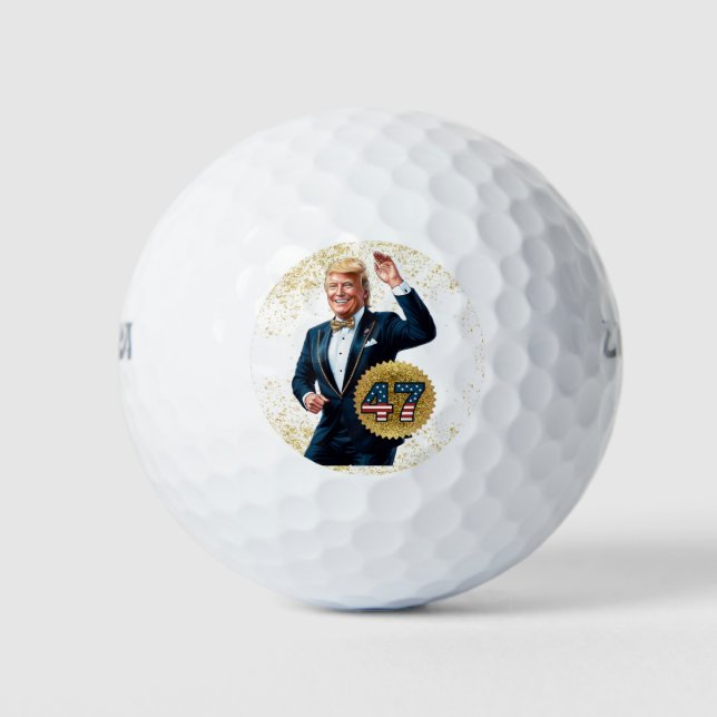 Donald Trump 2024 Presidential 47 Winner Golf Balls (Front)