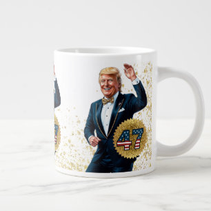 Donald Trump 2024 Presidential 47 Winner Large Coffee Mug