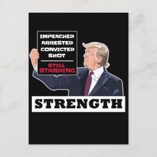 Donald Trump 2024 Presidential Strength Winning Postcard