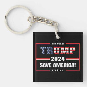 Donald Trump 2024 Save America Election Key Ring