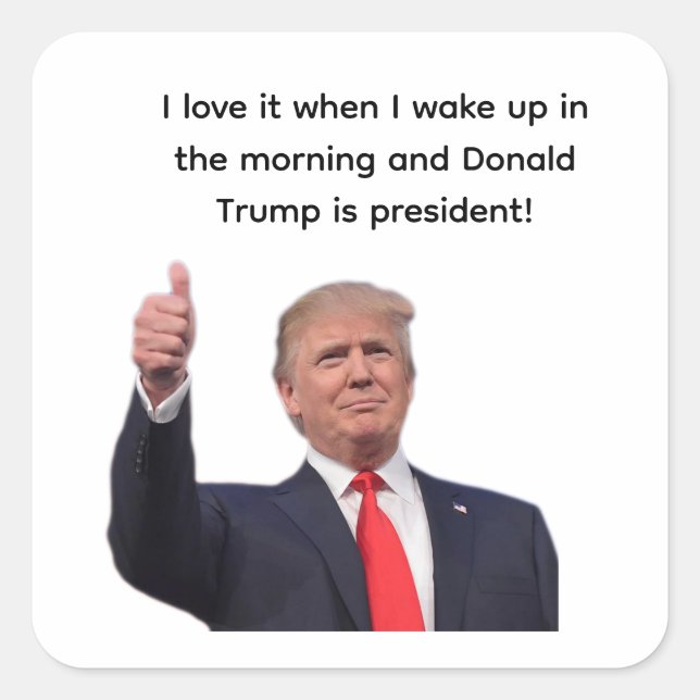 Donald Trump 2024  Square Sticker (Front)