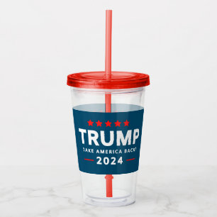 Donald Trump 2024 Take America Back  Acrylic Tumbler