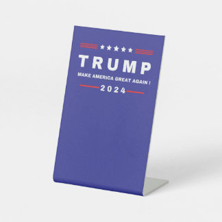 Donald Trump 2024 Take America Back Again Pedestal Sign