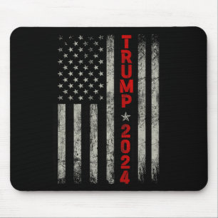 Donald Trump 2024 Take America Back American Flag  Mouse Mat