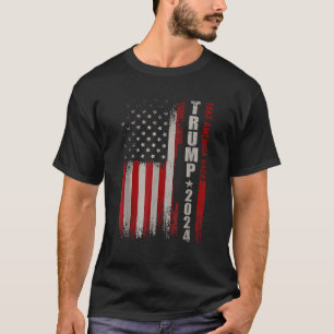 Donald Trump 2024 Take America Back American Flag T-Shirt