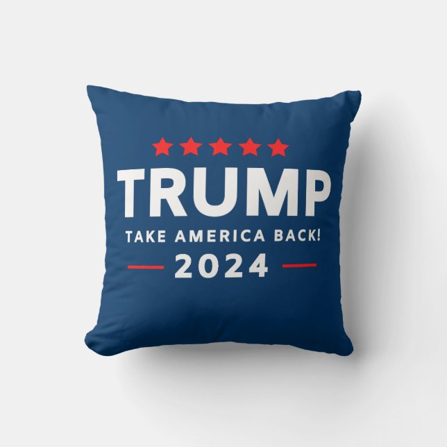 Donald Trump 2024 Take America Back  Cushion (Front)