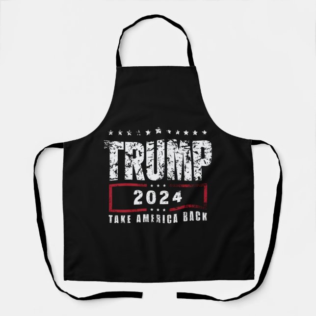 Donald Trump 2024 Take America Back Election  Apron (Front)