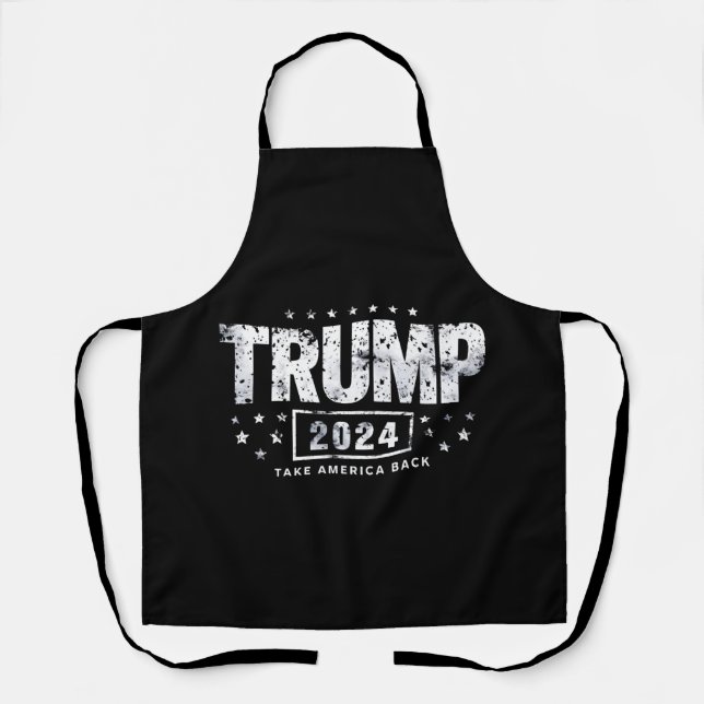 Donald Trump 2024 Take America Back Election  Apron (Front)