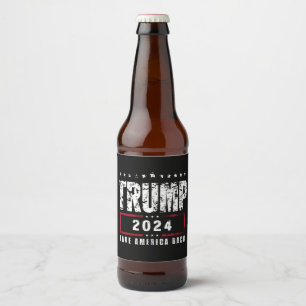 Donald Trump 2024 Take America Back Election  Beer Bottle Label