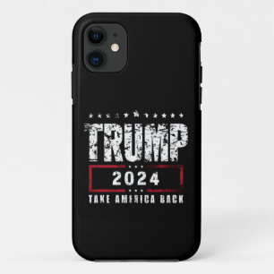 Donald Trump 2024 Take America Back Election  iPhone 11 Case