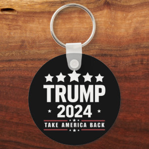Donald Trump 2024 Take America Back Election  Key Ring