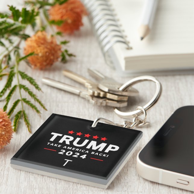 Donald Trump 2024 Take America Back Election  Key Ring (Front Right)