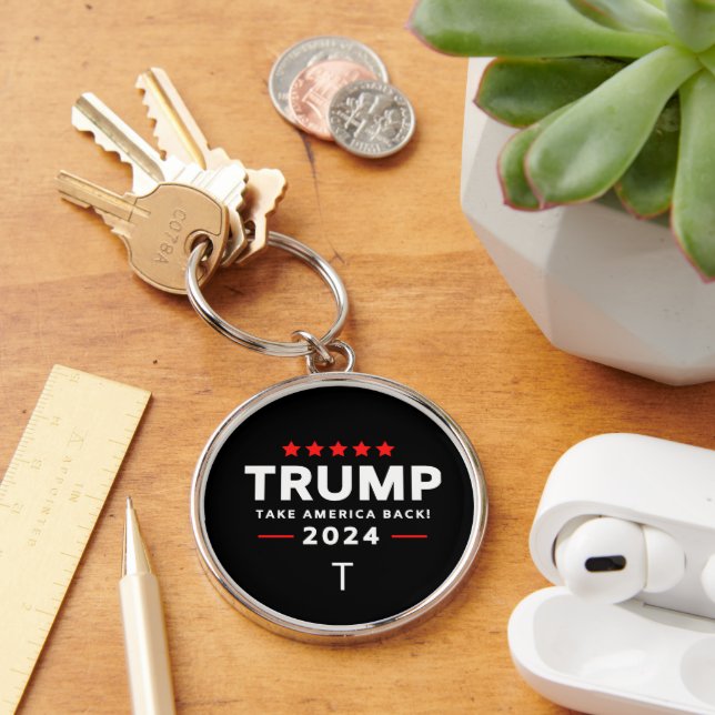 Donald Trump 2024 Take America Back Election  Key Ring (Desk)