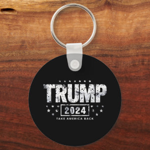 Donald Trump 2024 Take America Back Election  Key Ring