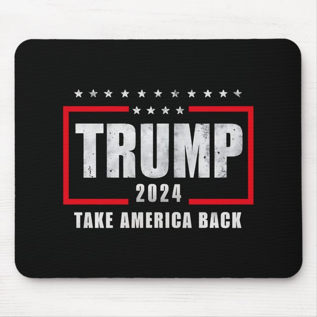 Donald Trump 2024 Take America Back Election Mouse Mat (Front)