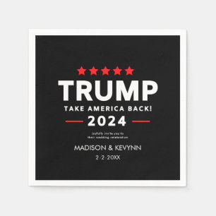 Donald Trump 2024 Take America Back Election  Napkin