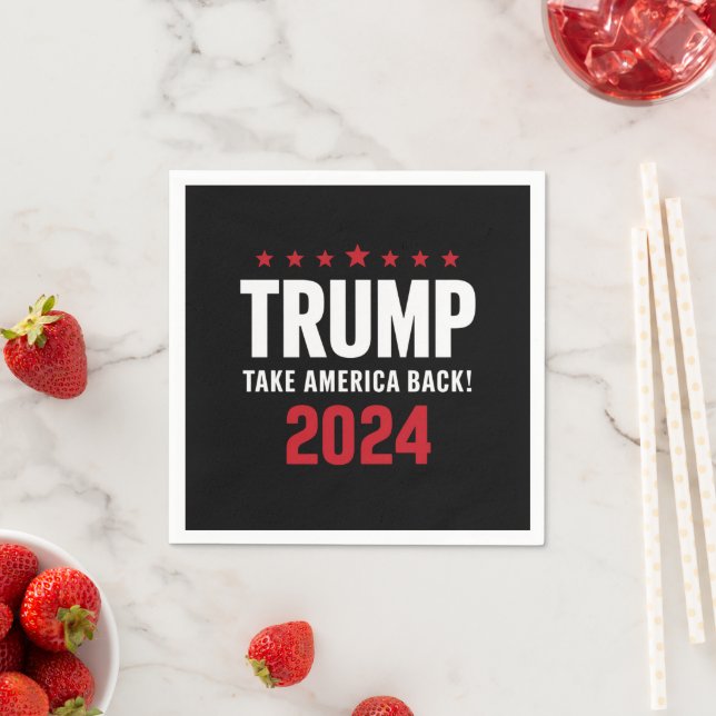 Donald Trump 2024 Take America Back Election Napkin (Insitu)