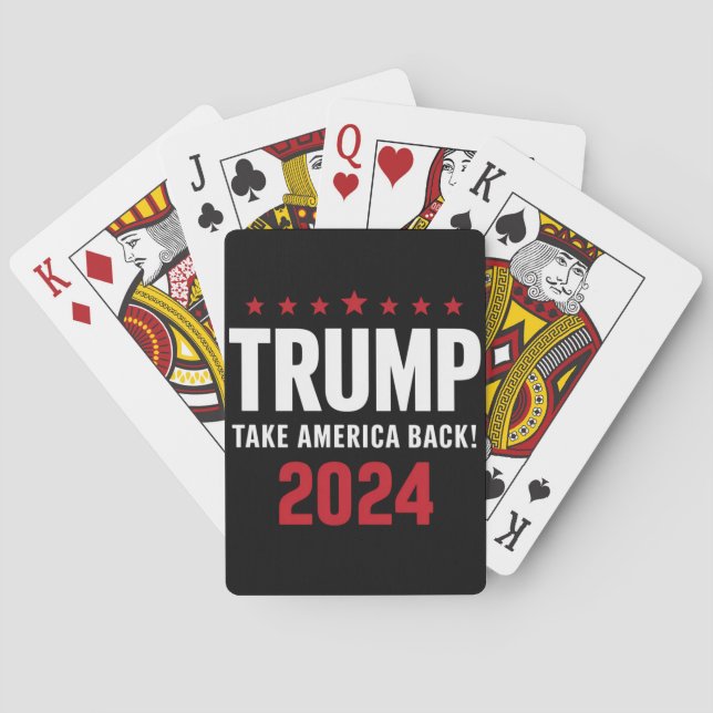 Donald Trump 2024 Take America Back Election Playing Cards (Back)