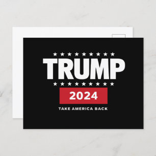 Donald Trump 2024 Take America Back Election  Postcard