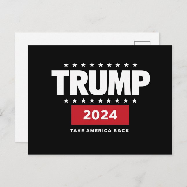 Donald Trump 2024 Take America Back Election  Postcard (Front/Back)