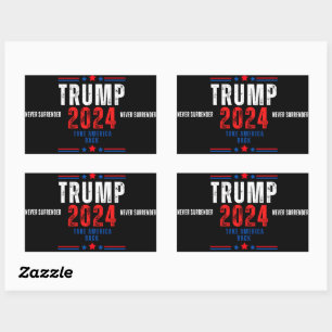 Donald Trump 2024 Take America Back Election  Rectangular Sticker