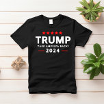 Donald Trump 2024 Take America Back Election  T-Shirt<br><div class="desc">Donald Trump 2024 Take America Back Election T-Shirt 
Donald Trump can run in the 2024 election and serve his second term being the 47th and 45th president of the United States. If you value republican and conservatives policies then this is perfect for you. Together we'll take America back! Re-election</div>