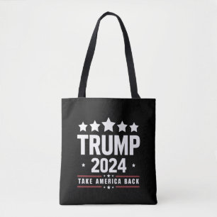 Donald Trump 2024 Take America Back Election  Tote Bag